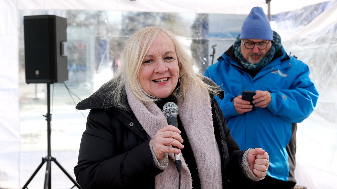 Manifestation de la CSN à l'UQO.